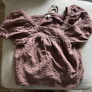 Madewell purple blouse